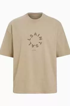 Футболка с короткими рукавами Allsaints tierra All Saints, коричневый