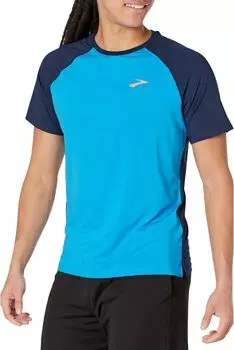 Футболка с короткими рукавами «Атмосфера» 2.0 Brooks, цвет Spring Break/Navy