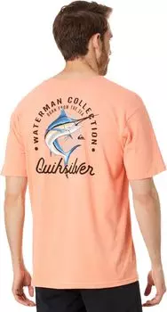 Футболка с короткими рукавами Beauty At Sea Quiksilver, цвет Peach Pink