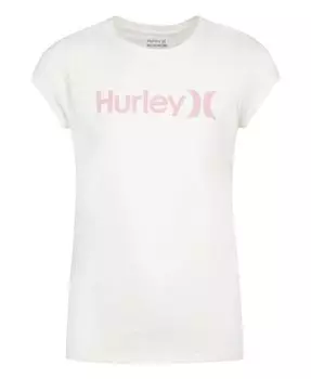 Футболка с короткими рукавами Big Girls One and Only Hurley, белый
