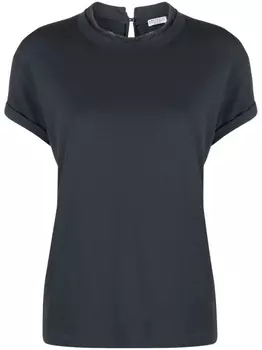 Футболка с короткими рукавами Brunello Cucinelli, синий