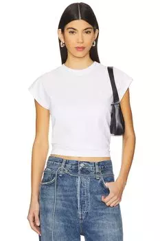 Футболка с короткими рукавами Bryce от Agolde, white