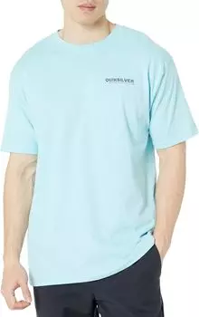 Футболка с короткими рукавами Choppy Seas Quiksilver, цвет Aquatic