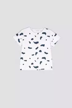 Футболка с короткими рукавами Coccodrillo белый с животным мотивом