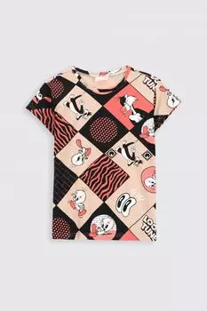Футболка с короткими рукавами Coccodrillo Looney Tunes, разноцветный