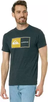 Футболка с короткими рукавами Core Lockup Quiksilver, цвет Charcoal Heather