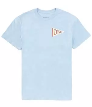 Футболка с короткими рукавами Costa и графическим рисунком Lay Day, синий