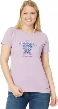 Футболка с короткими рукавами Crusher Mandala Heart Turtle Life is Good, цвет Violet Purple