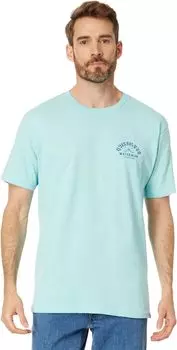 Футболка с короткими рукавами Deep Waters Quiksilver, цвет Gulf Stream