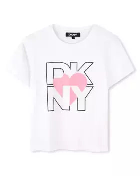 Футболка с короткими рукавами для девочек DKNY, цвет Rosa