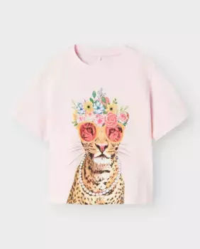 Футболка с короткими рукавами для девочки name it, розовый
