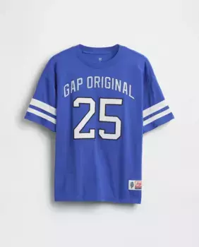 Футболка с короткими рукавами для мальчика Gap, синий