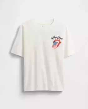 Футболка с короткими рукавами для мальчика Gap, белый