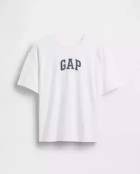 Футболка с короткими рукавами для мальчика Gap, белый