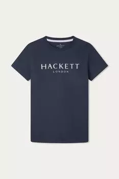 Футболка с короткими рукавами для мальчиков старшего возраста «Лондон» Hackett, синий
