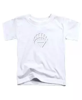 Футболка с короткими рукавами для малышей Baby-Girls White Lantern Logo Green Lantern, белый