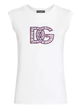 Футболка с короткими рукавами DOLCE & GABBANA, белый