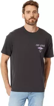 Футболка с короткими рукавами Fade Out Icon Rip Curl, цвет Black/Purple