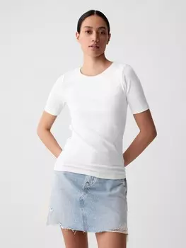Футболка с короткими рукавами Gap, белый