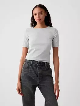 Футболка с короткими рукавами Gap, серый