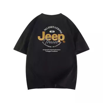Футболка с короткими рукавами Garden Forest JEEP унисекс, Raw White