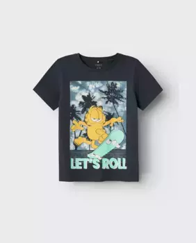 Футболка с короткими рукавами Garfield name it, темно-серый