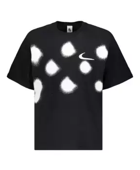 Футболка с короткими рукавами и аэрозольным принтом Off White, черный