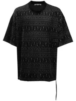 Футболка с короткими рукавами и абстрактным узором Mastermind World, черный