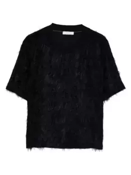 Футболка с короткими рукавами и бахромой Peserico, синий