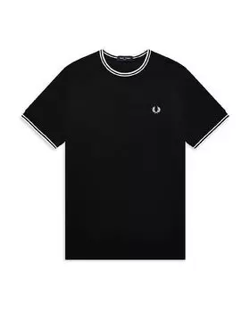 Футболка с короткими рукавами и двумя наконечниками Fred Perry