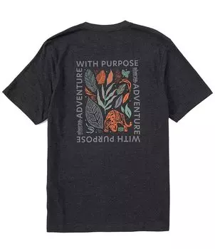 Футболка с короткими рукавами и графическим логотипом Sherpa Adventure Gear, черный