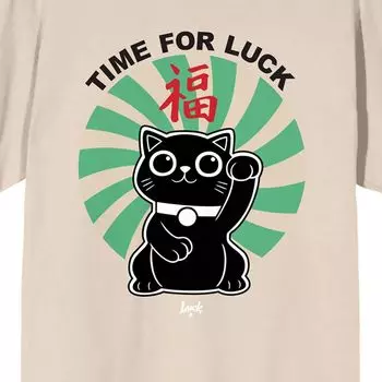 Футболка с короткими рукавами и графическим рисунком Juniors' Luck Movie Time For Luck Licensed Character