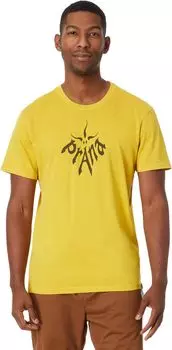 Футболка с короткими рукавами и графикой Heritage, стандартная посадка Prana, цвет Citron