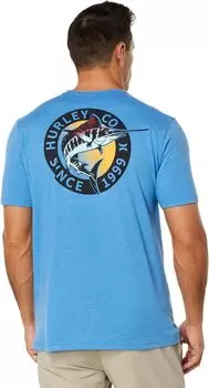 Футболка с короткими рукавами и карманами «Троллинг» Hurley, цвет Sea View