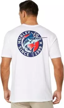 Футболка с короткими рукавами и карманами «Троллинг» Hurley, белый