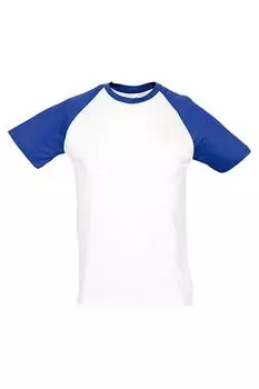 Футболка с короткими рукавами и контрастным принтом SOL'S, белый