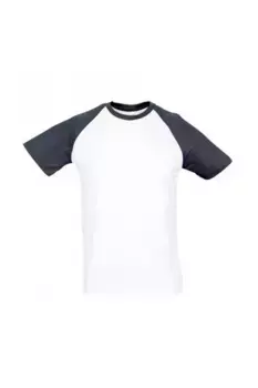 Футболка с короткими рукавами и контрастным принтом SOL'S, белый