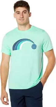 Футболка с короткими рукавами и круглым вырезом с принтом Performance Graph Original Penguin Golf, цвет Limpet Shell