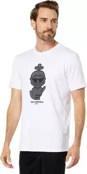 Футболка с короткими рукавами и круглым вырезом Animal Armor Karl Karl Lagerfeld Paris, белый