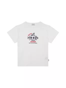 Футболка с короткими рукавами и круглым вырезом для мальчиков ANTEBIES, темно-синий