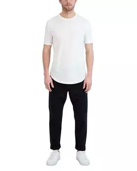 Футболка с короткими рукавами и круглым вырезом Triblend с фестонами Goodlife, цвет White