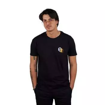 Футболка с короткими рукавами и круглым вырезом Born to Be sprbca 2202 мужчина Superb, черный