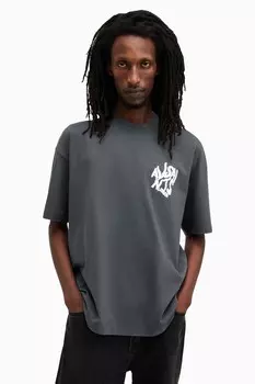 Футболка с короткими рукавами и круглым вырезом Orlando All Saints, синий