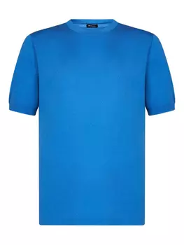 Футболка с короткими рукавами и круглым вырезом Kiton, синий