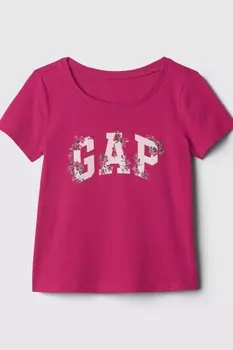 Футболка с короткими рукавами и логотипом (6 мес 5 лет) Gap, розовый