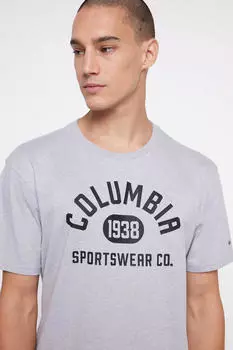 Футболка с короткими рукавами и логотипом Columbia Columbia, серый
