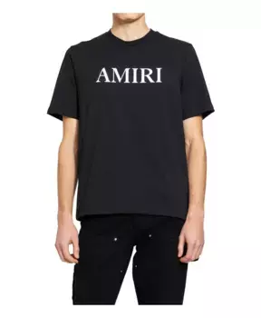 Футболка с короткими рукавами и логотипом Core Amiri, черный