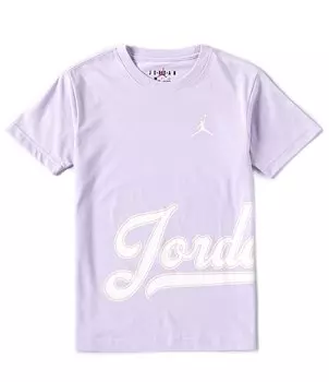 Футболка с короткими рукавами и логотипом Jordan Big Girls 7–16, фиолетовый