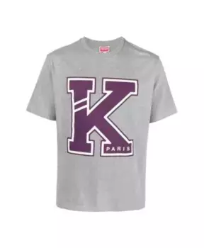 Футболка с короткими рукавами и логотипом Kenzo, серый