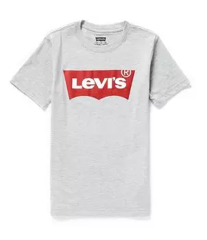 Футболка с короткими рукавами и логотипом Levi's Big Boys 8–20, серый